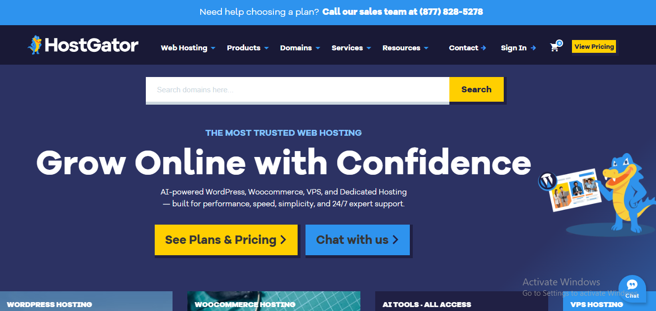 Hostgator website