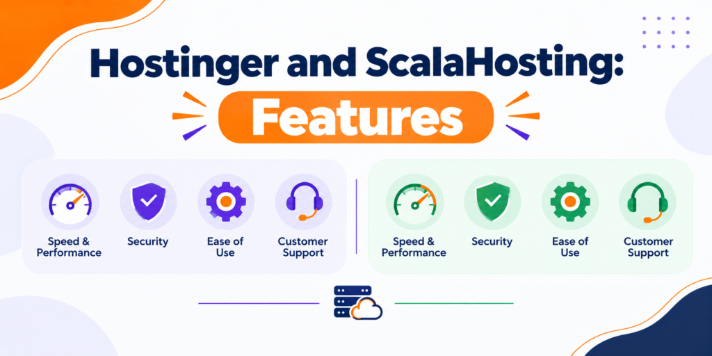 Hostinger and ScalaHosting Features