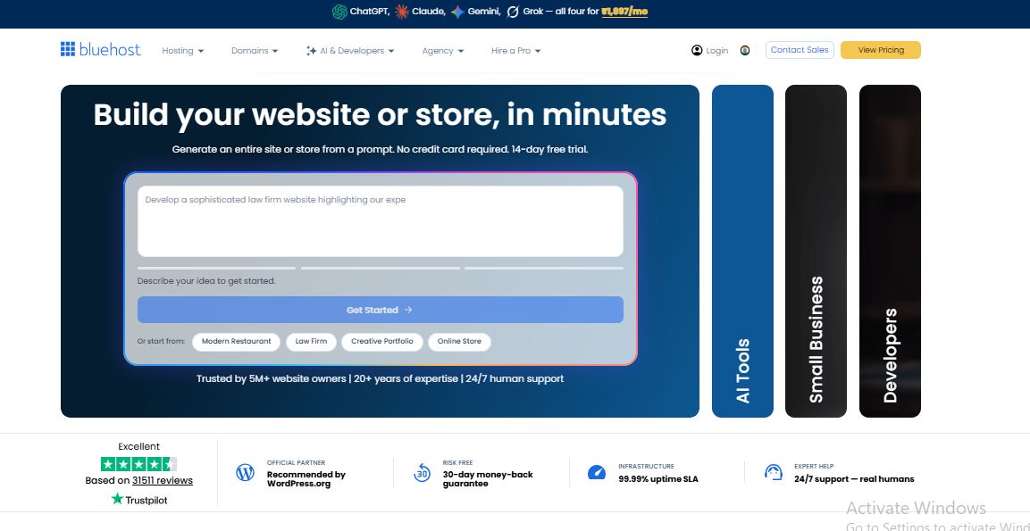 bluehost Website
