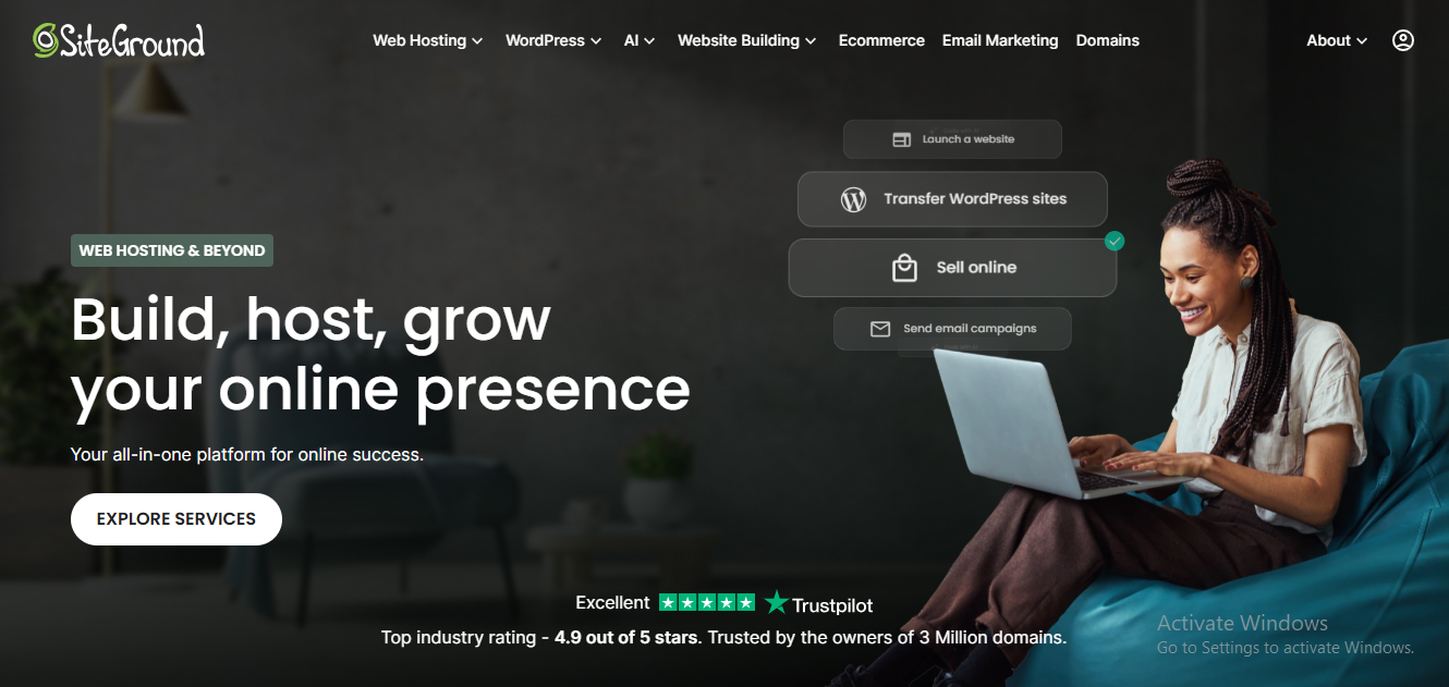 siteground website